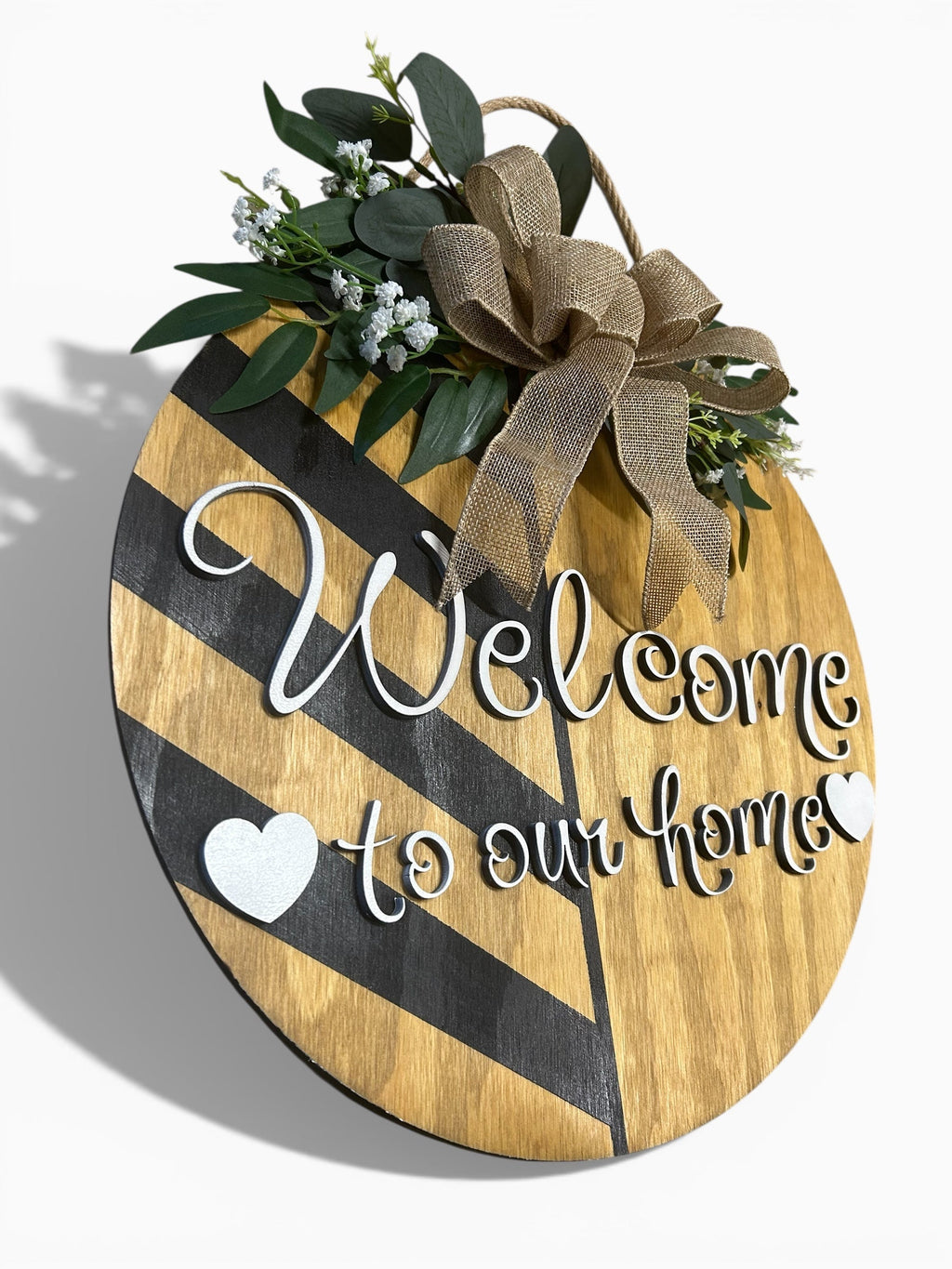 Welcome to Our Home Door Hanger – 16x16"