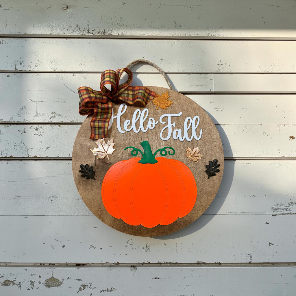 Hello Fall Door Hanger