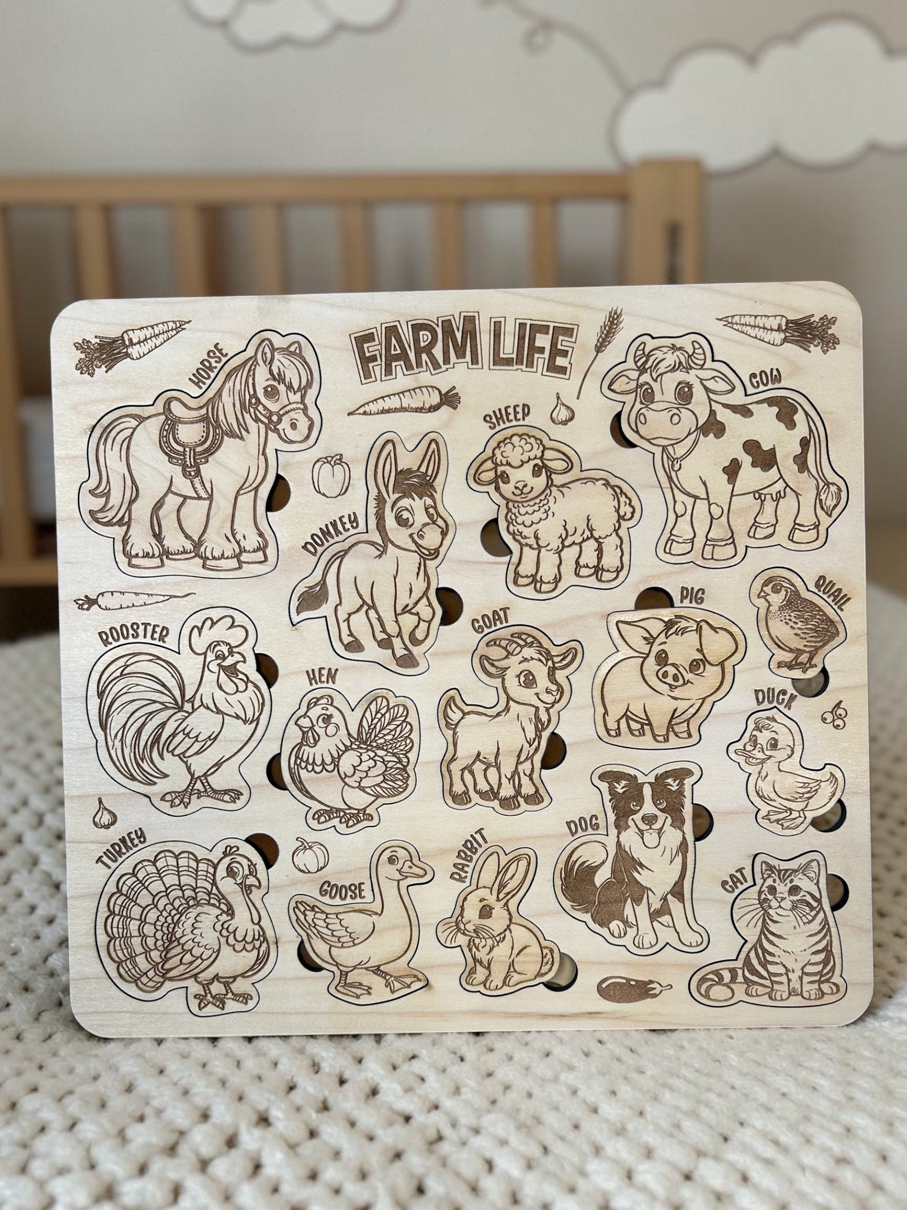 Farm Life Wooden Puzzle