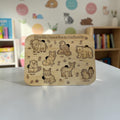 North American Animals Wooden Puzzle