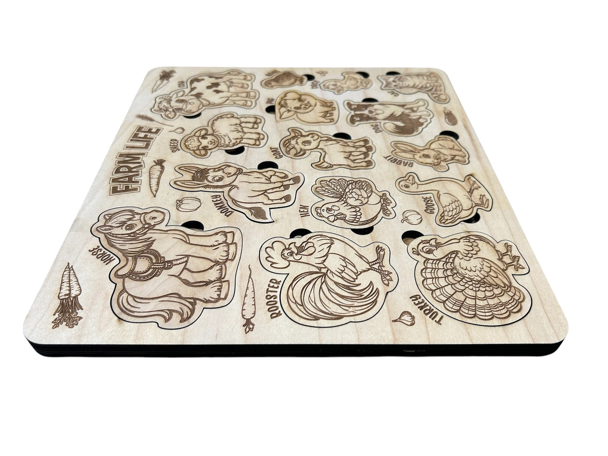 Farm Life Wooden Puzzle