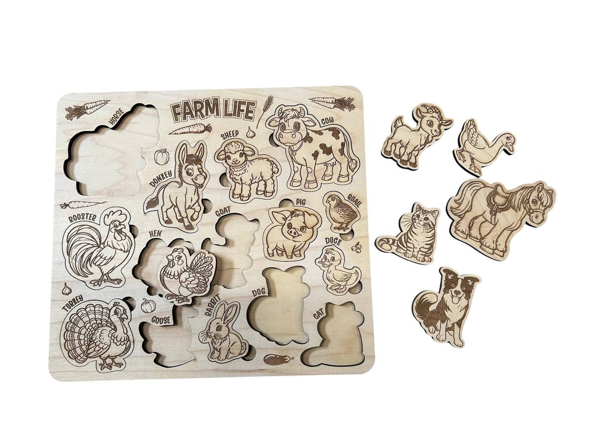 Farm Life Wooden Puzzle