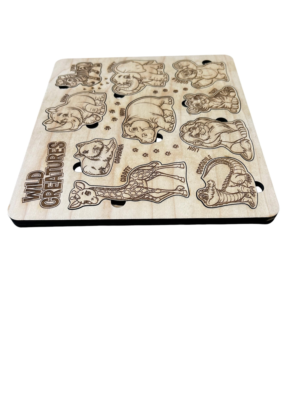 Wild Creatures Wooden Puzzle