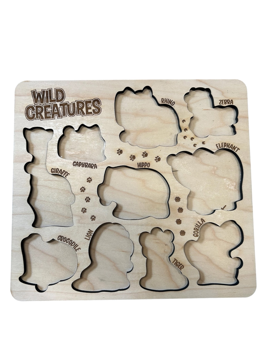 Wild Creatures Wooden Puzzle