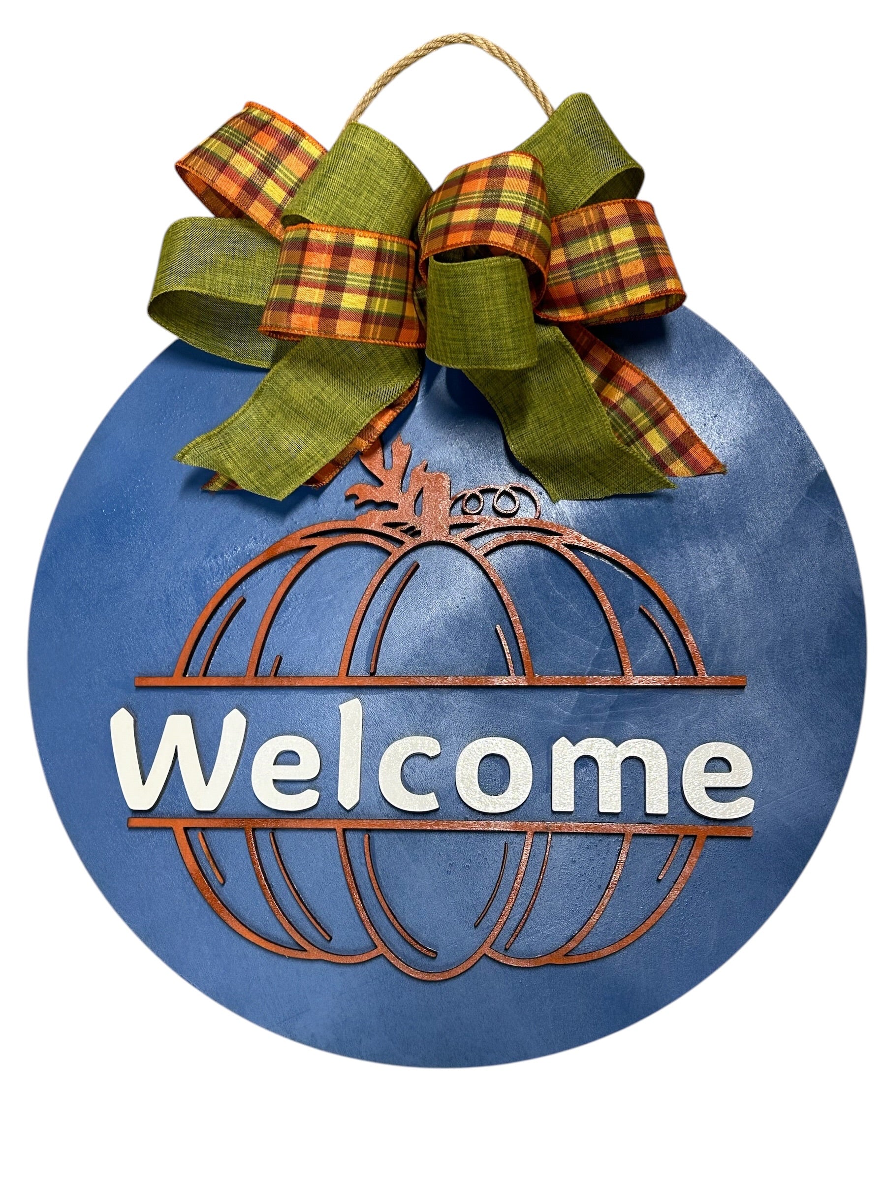 Welcome Fall Pumpkin Door Hanger