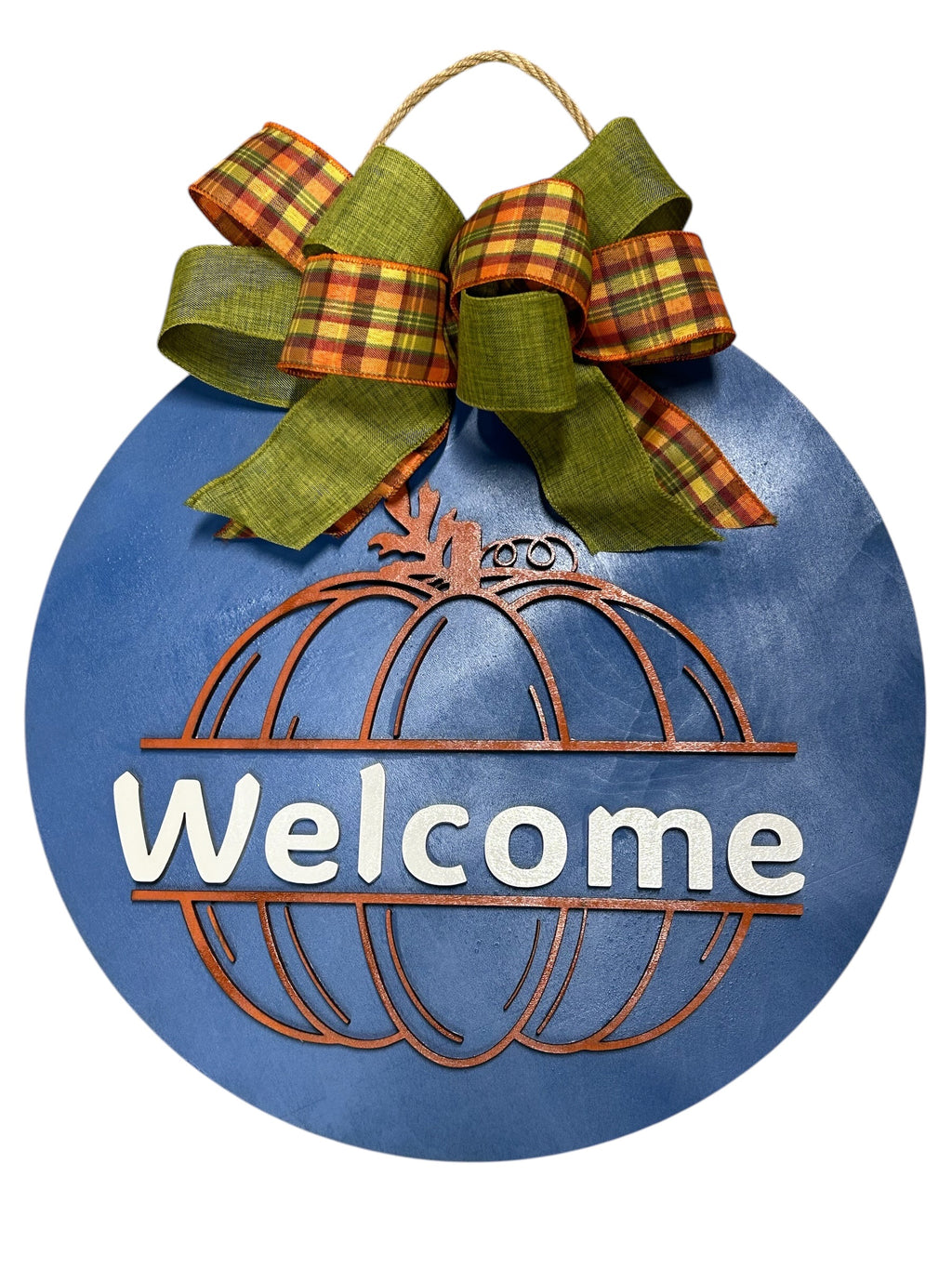 Welcome Fall Pumpkin Door Hanger