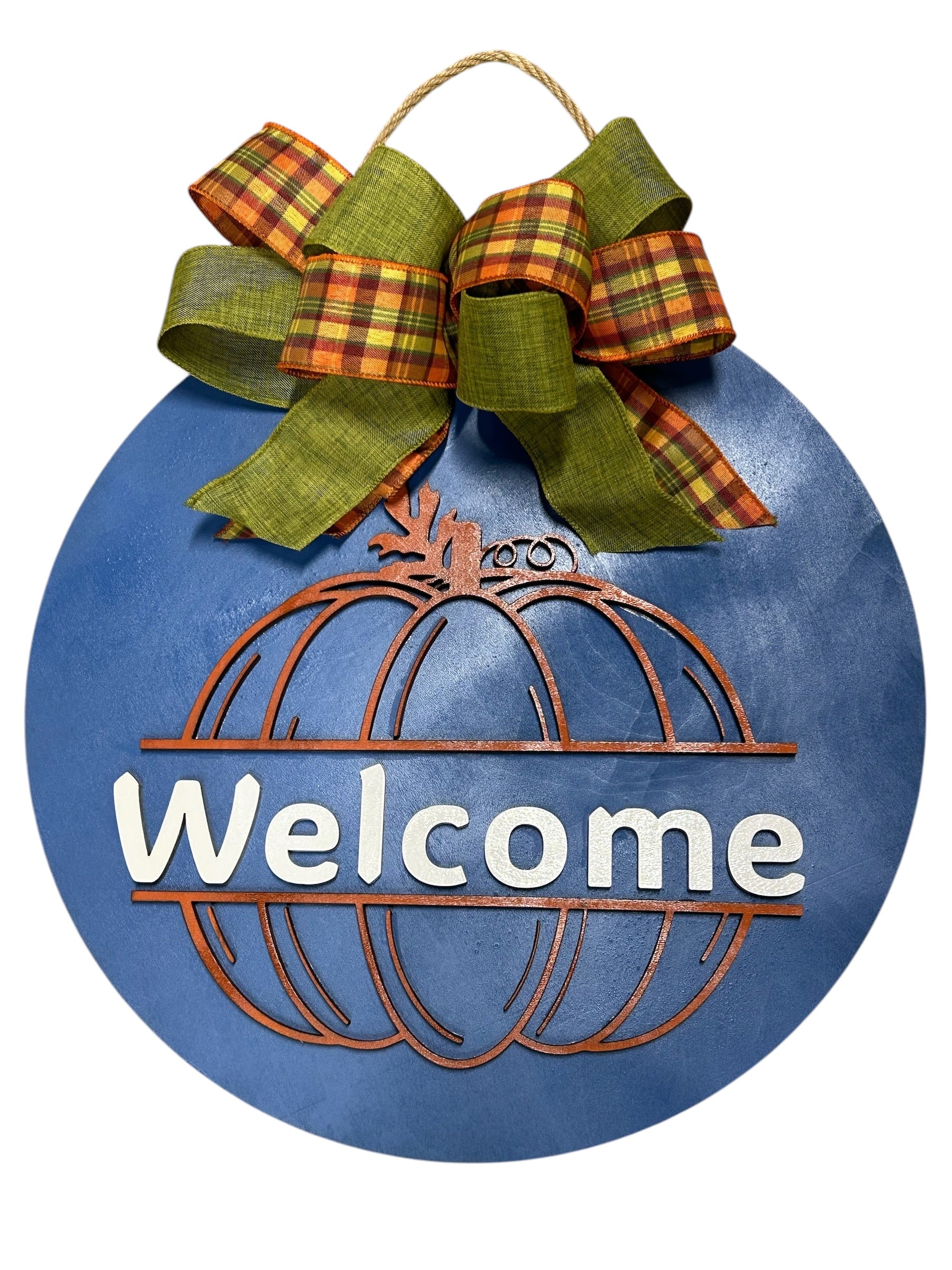 Welcome Fall Pumpkin Door Hanger