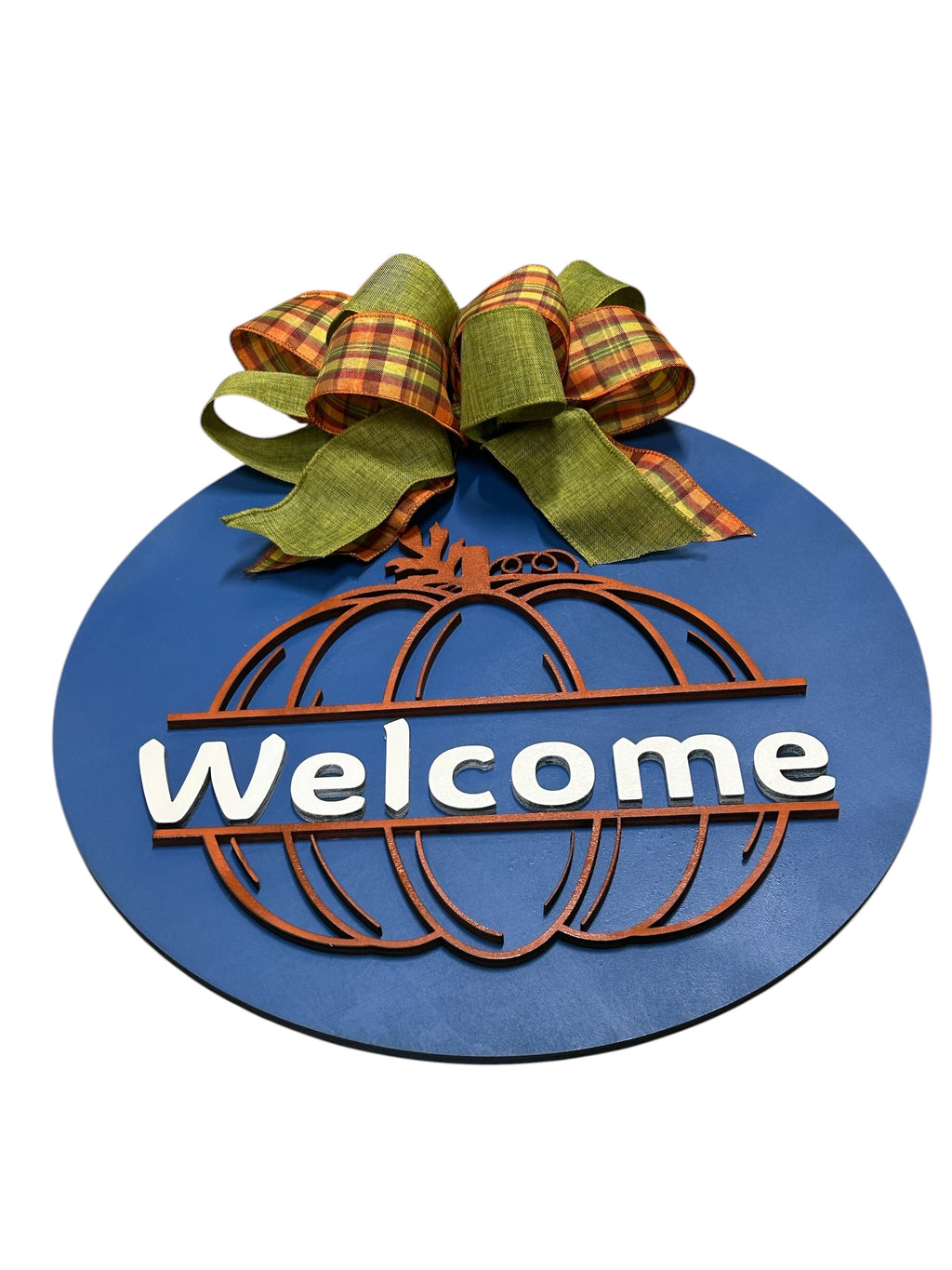 Welcome Fall Pumpkin Door Hanger