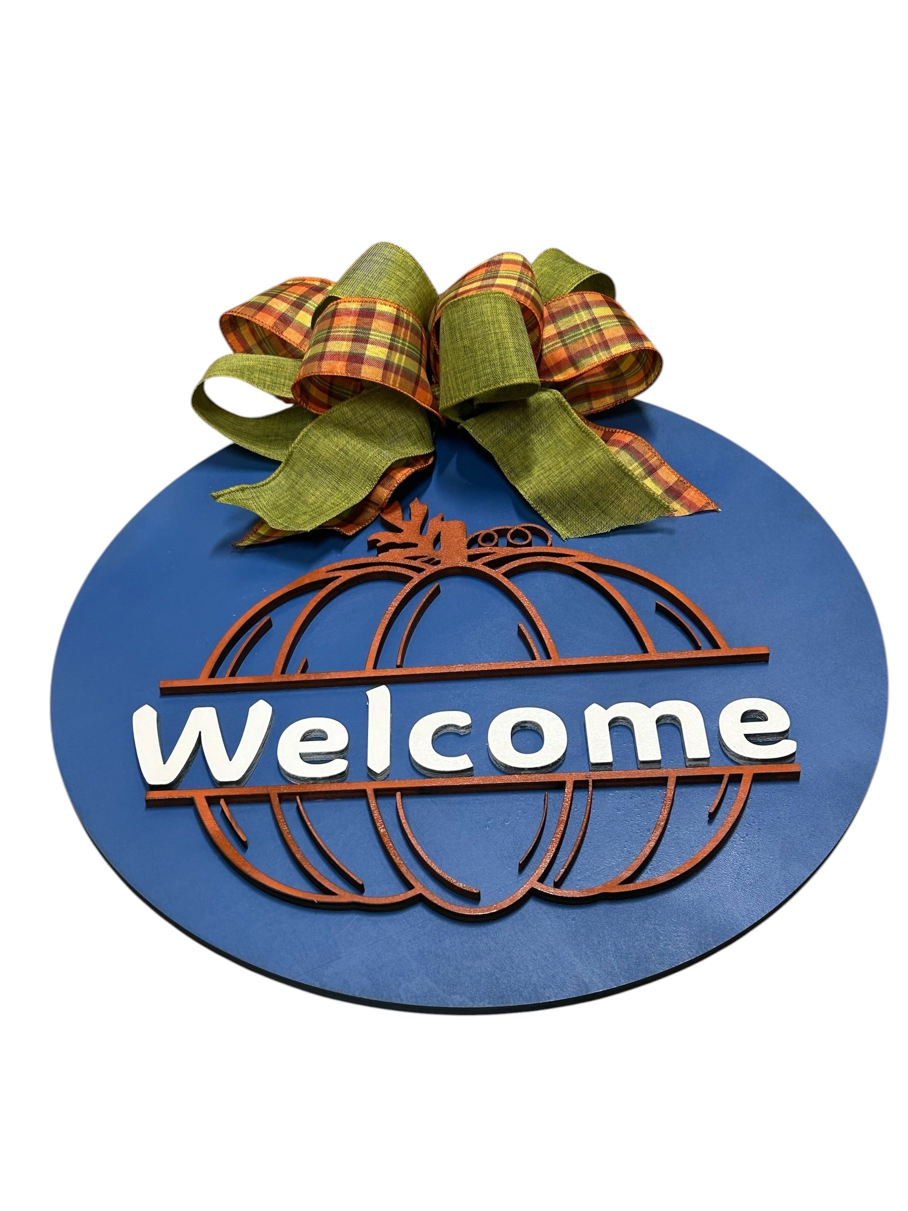 Welcome Fall Pumpkin Door Hanger