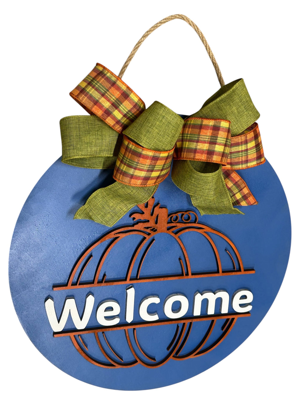 Welcome Fall Pumpkin Door Hanger