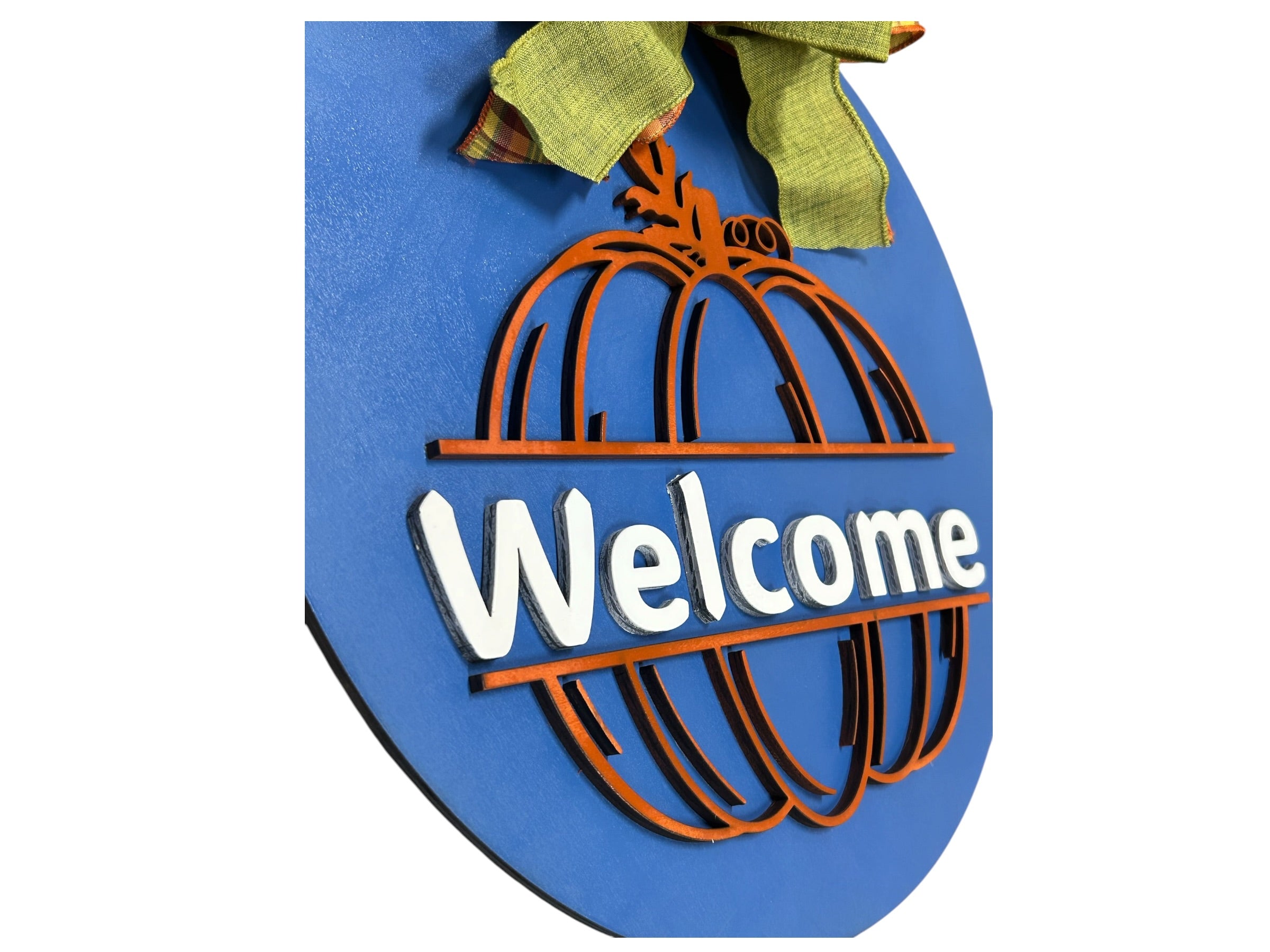Welcome Fall Pumpkin Door Hanger