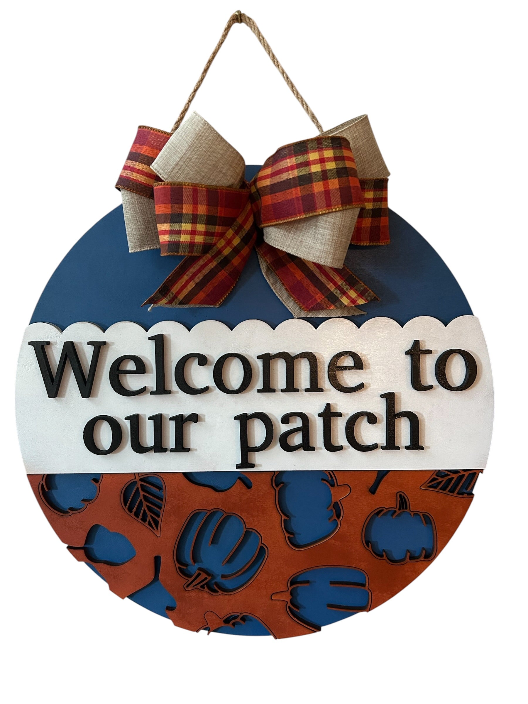 Welcome to Our Patch Door Hanger