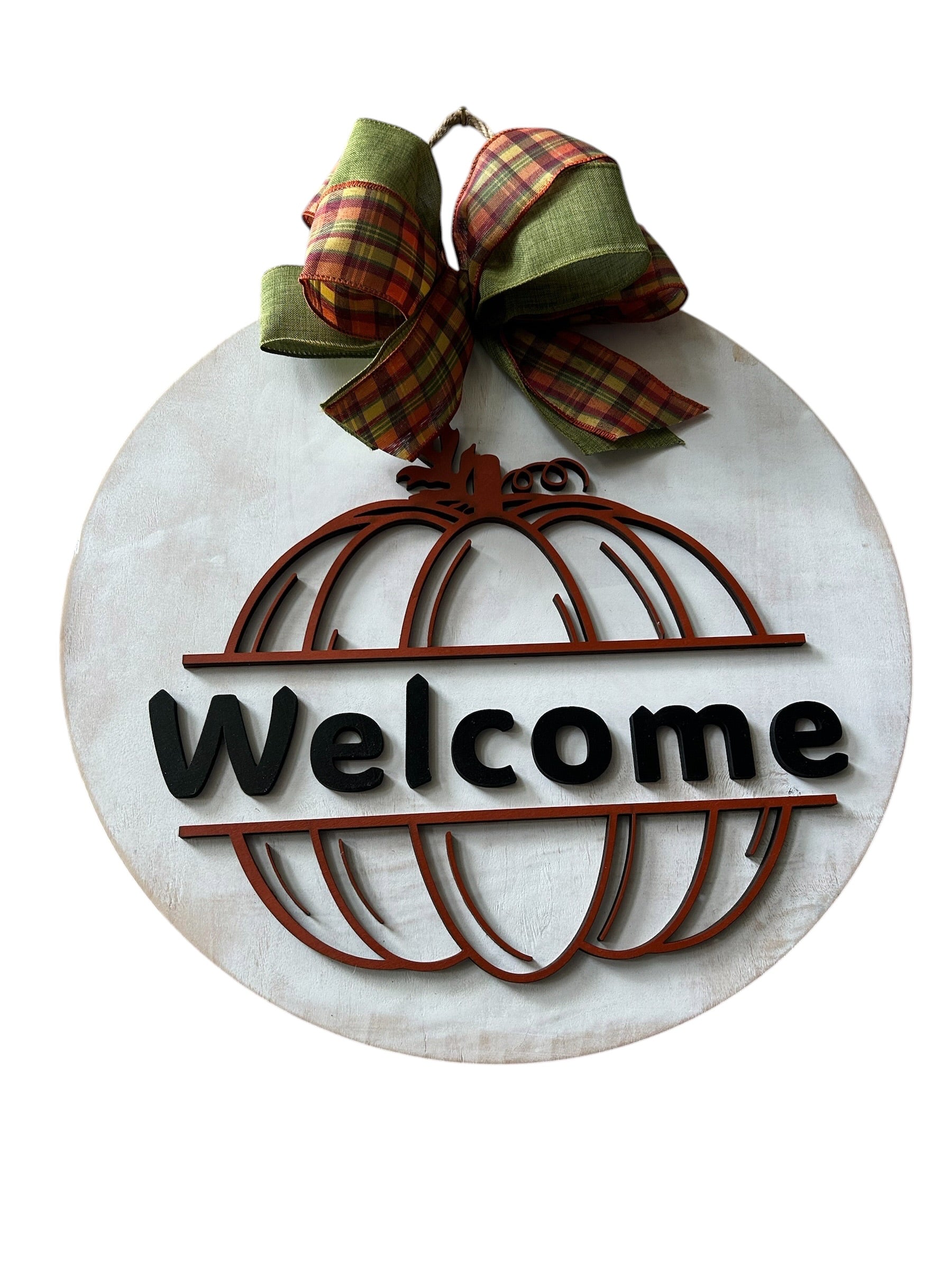 Welcome Fall Pumpkin Door Hanger