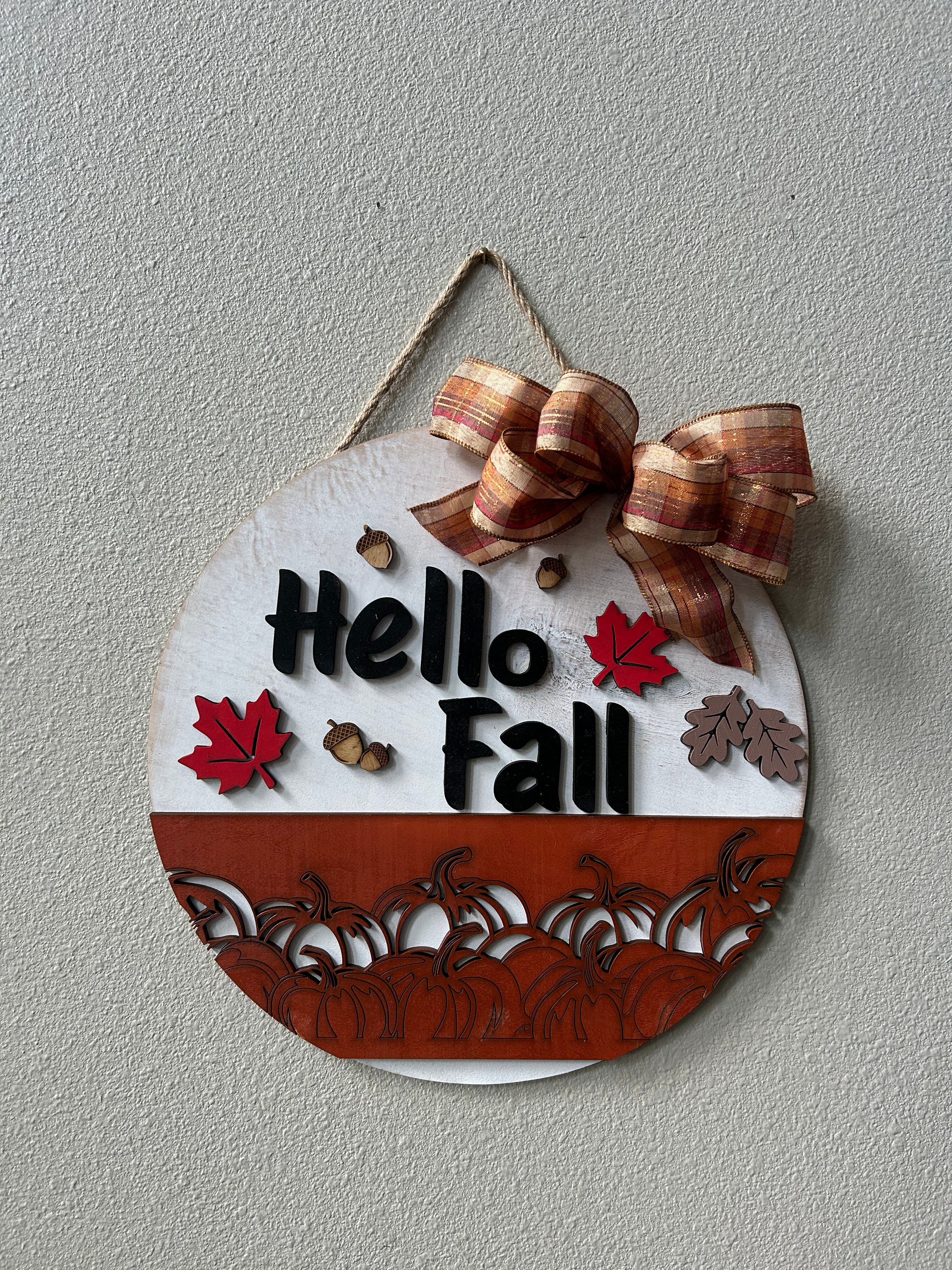 Hello Fall Door Hanger