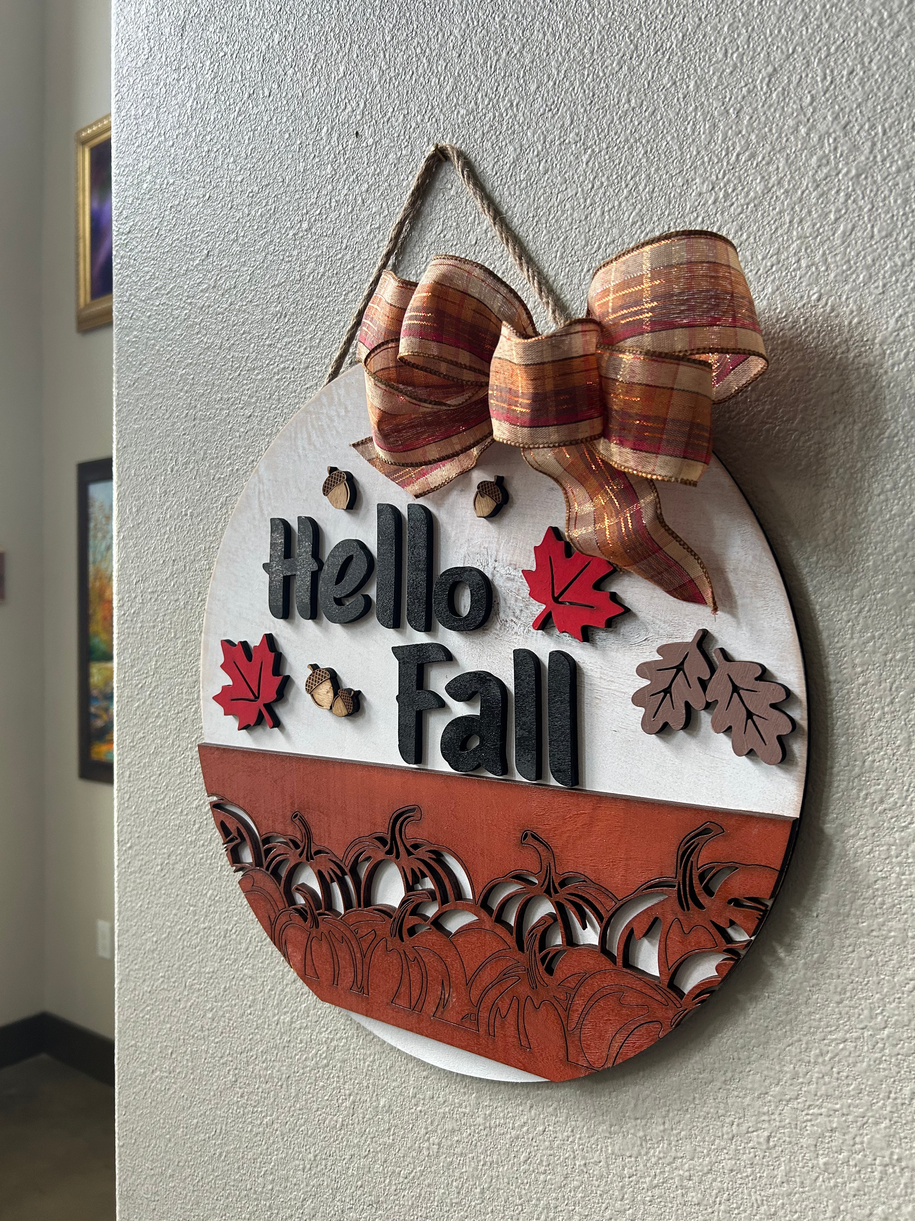 Hello Fall Door Hanger
