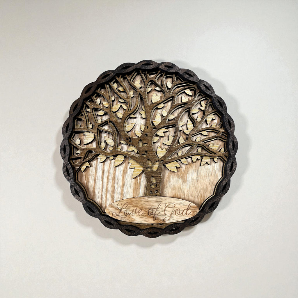 Faith engraved on back plaque