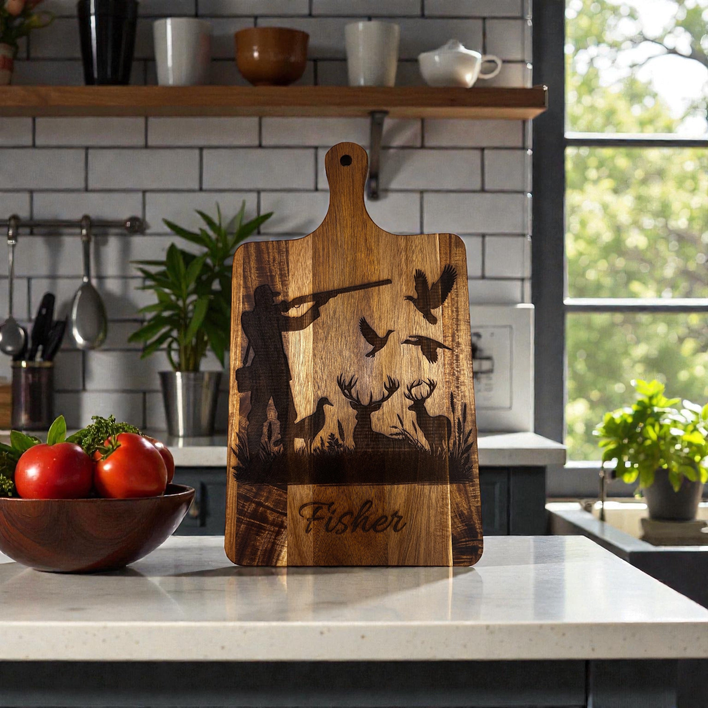 Personalized Acacia Wood Cutting Board