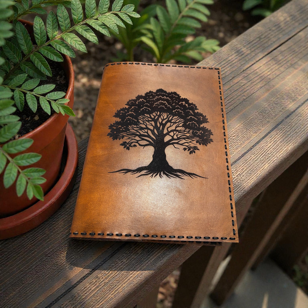 Custom Laser-Engraved Leather Journal