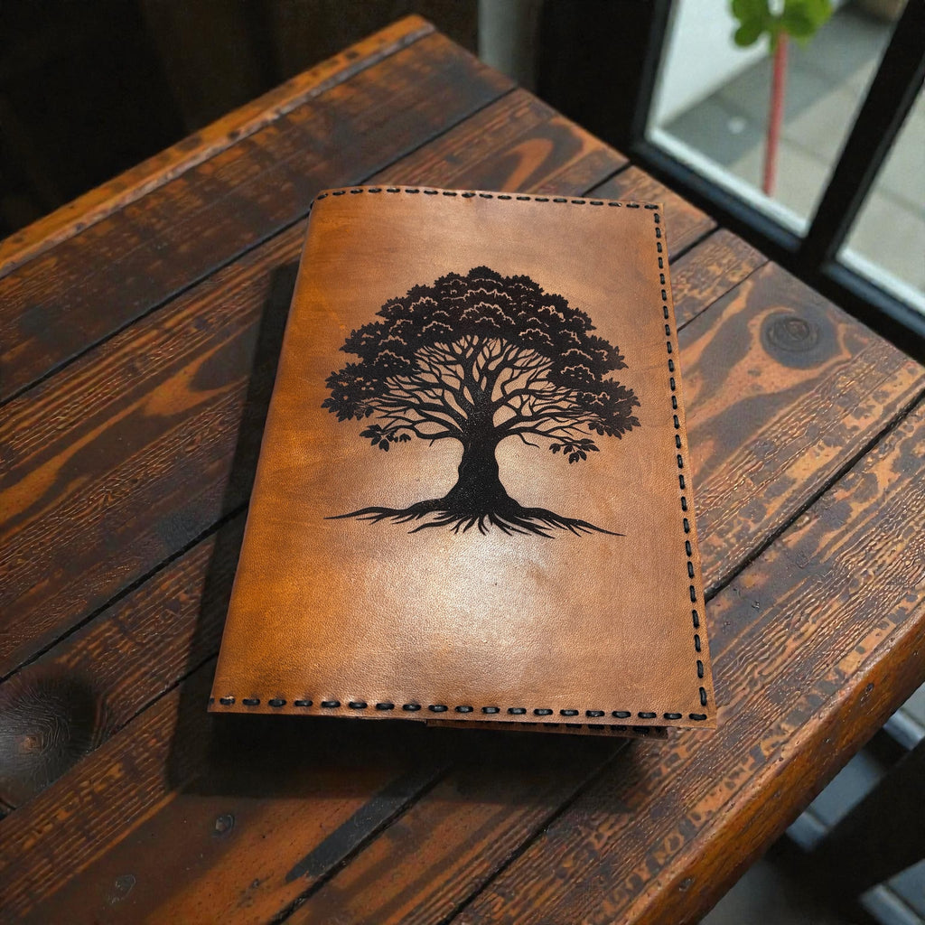 Custom Laser-Engraved Leather Journal