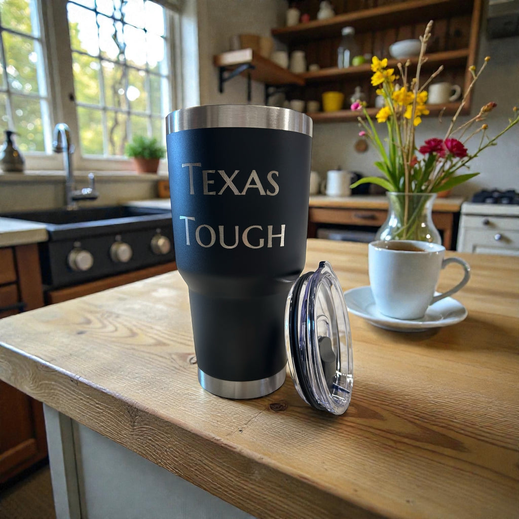 Custom Laser-Engraved Stainless Steel 30oz Tumbler