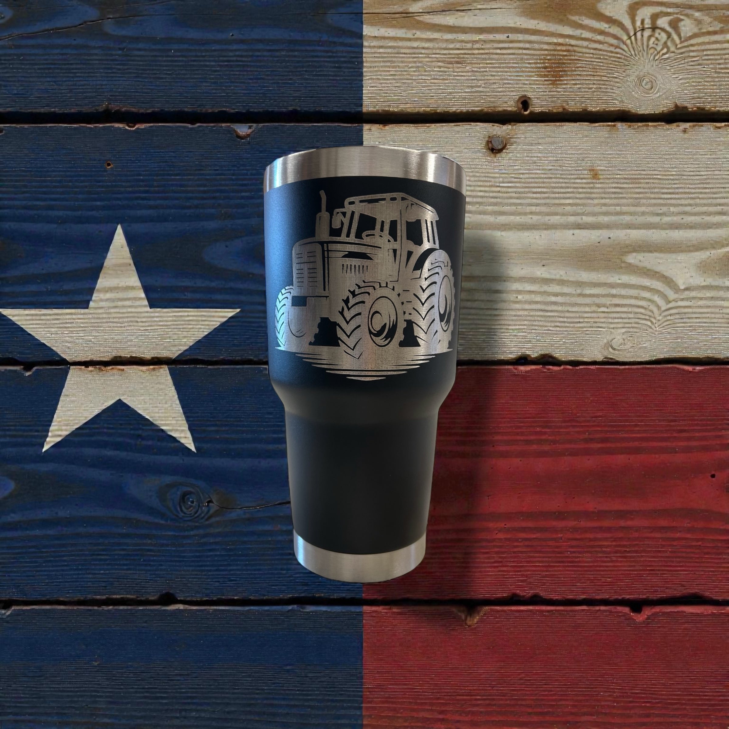 Custom Laser-Engraved Stainless Steel 30oz Tumbler