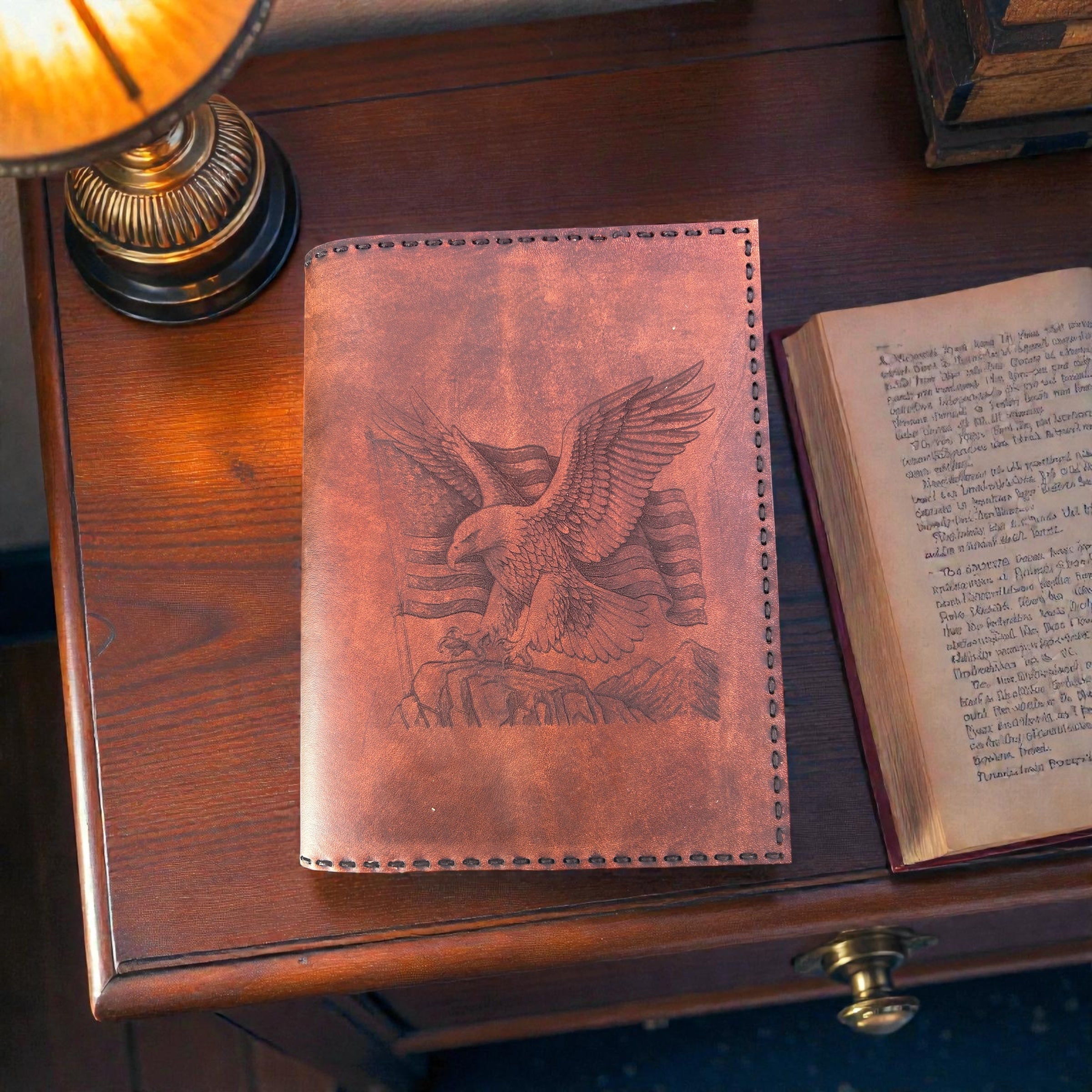 Custom Laser-Engraved Leather Journal