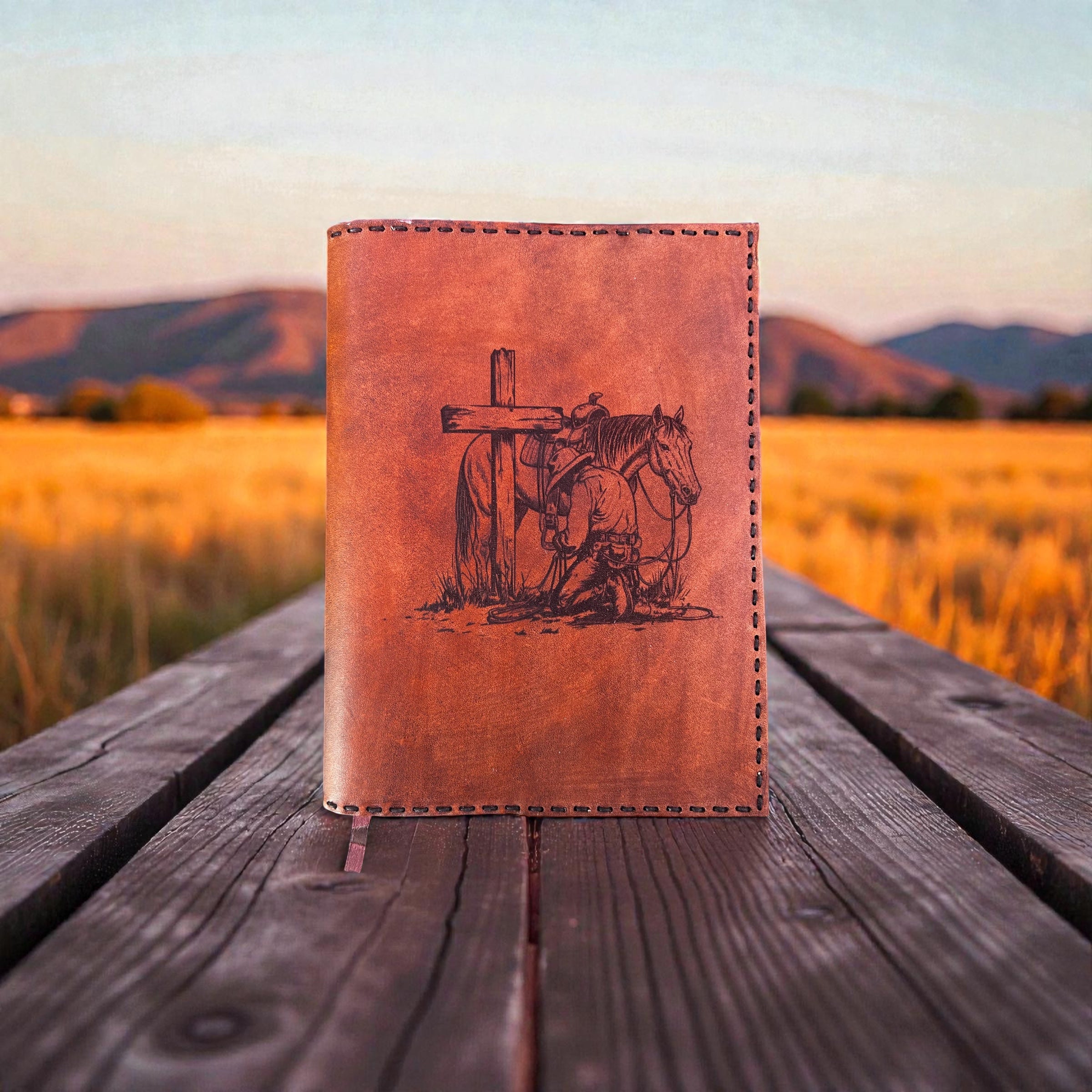 Custom Laser-Engraved Leather Journal