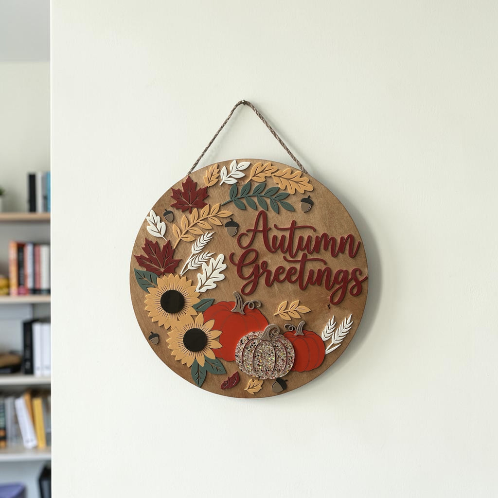 Autumn Greetings Door Hanger