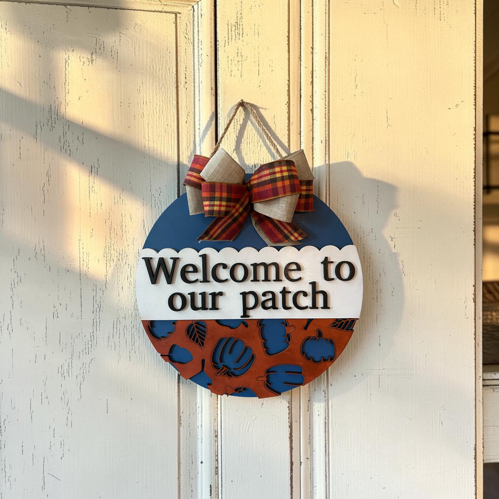 Welcome to Our Patch Door Hanger