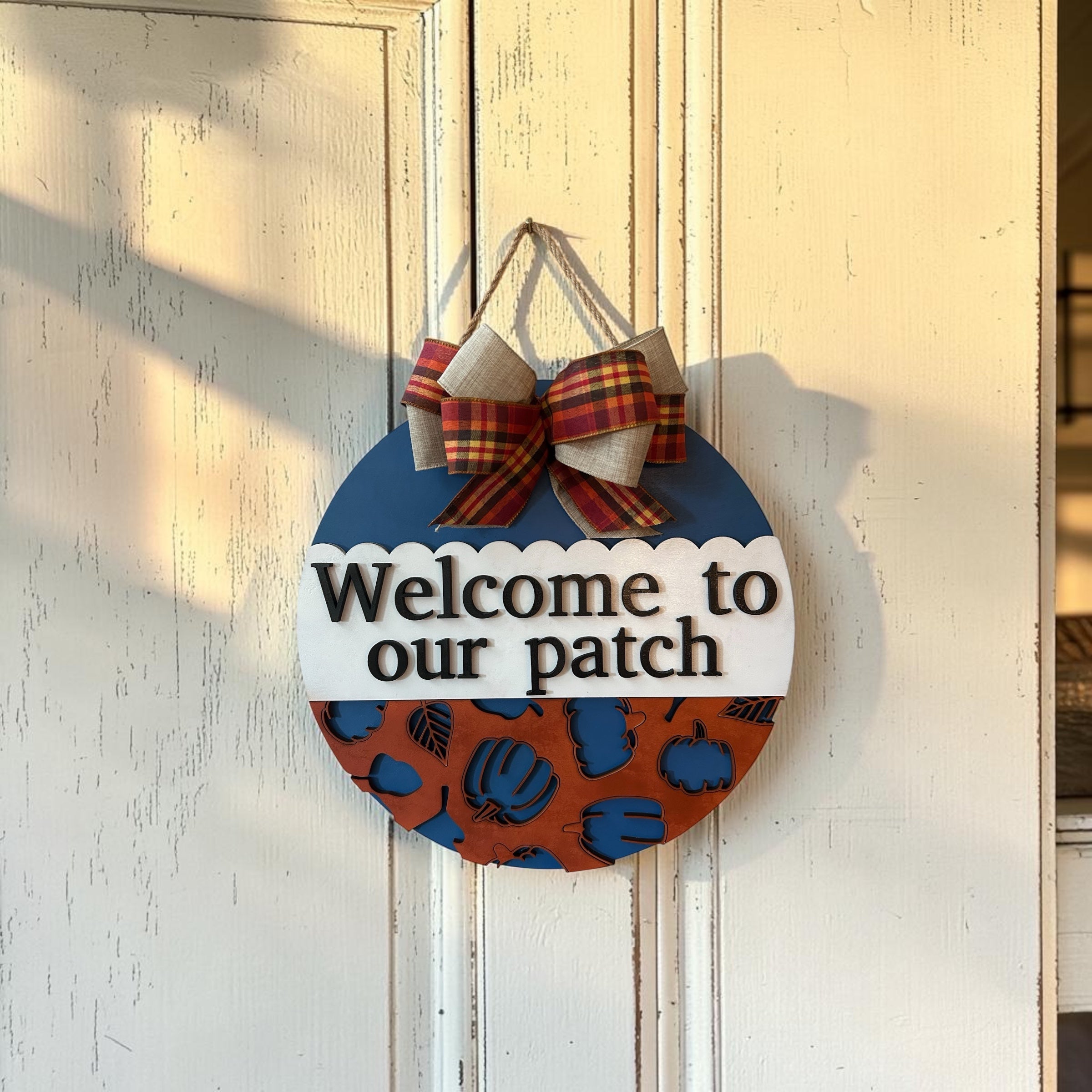 Welcome to Our Patch Door Hanger