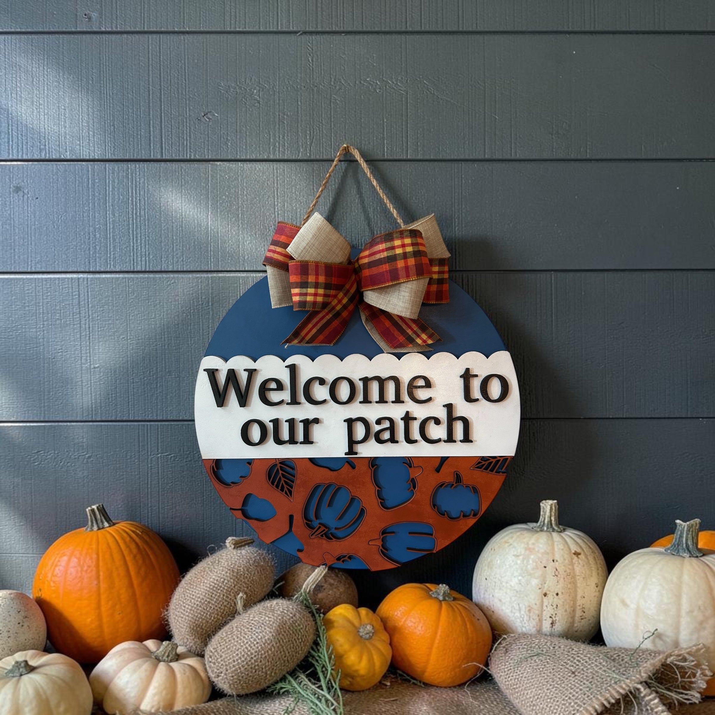Welcome to Our Patch Door Hanger