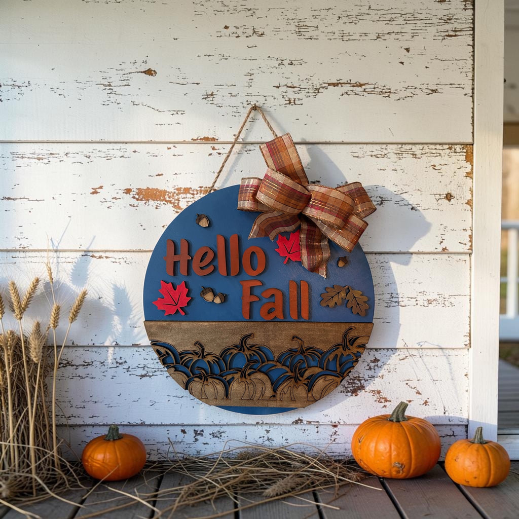 Hello Fall Door Hanger
