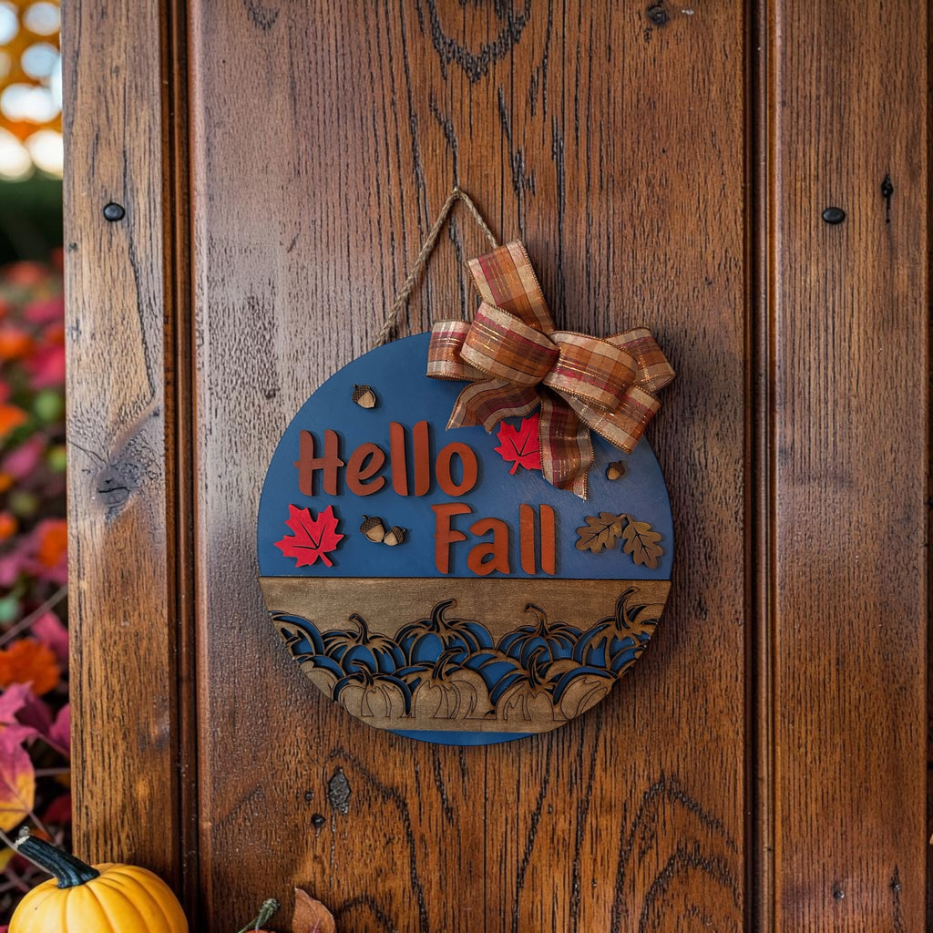 Hello Fall Door Hanger