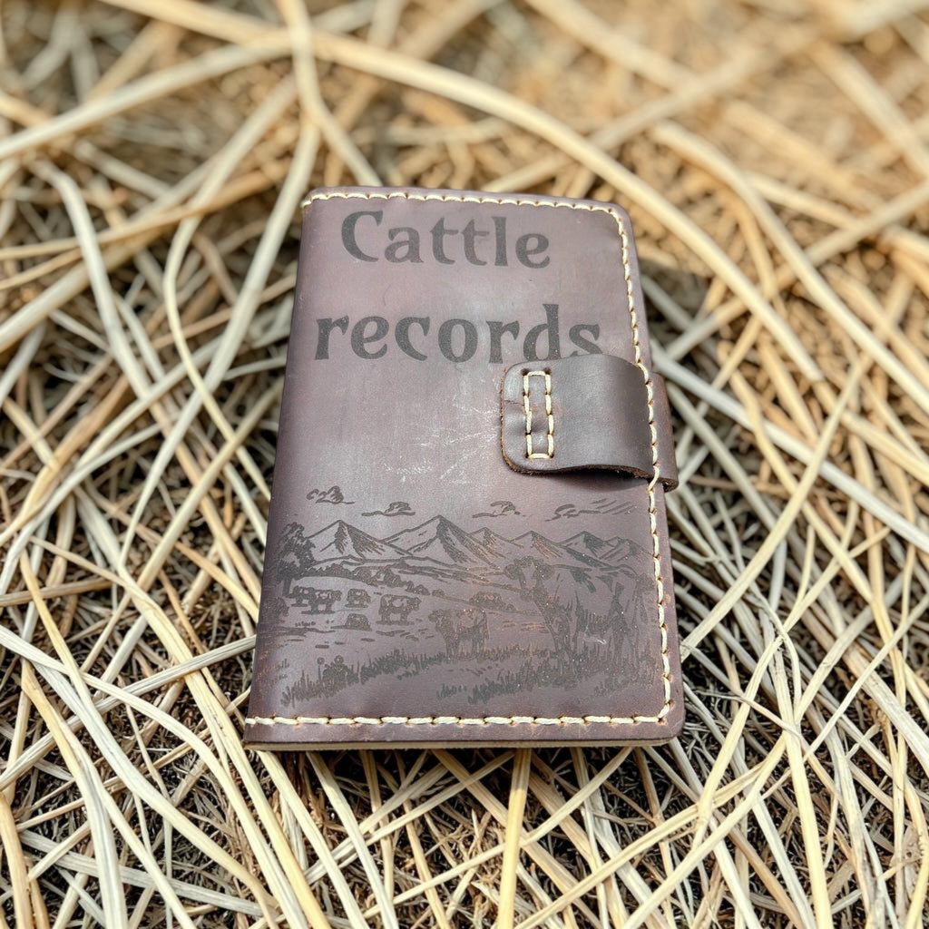 Custom Laser-Engraved Leather Field Notebook