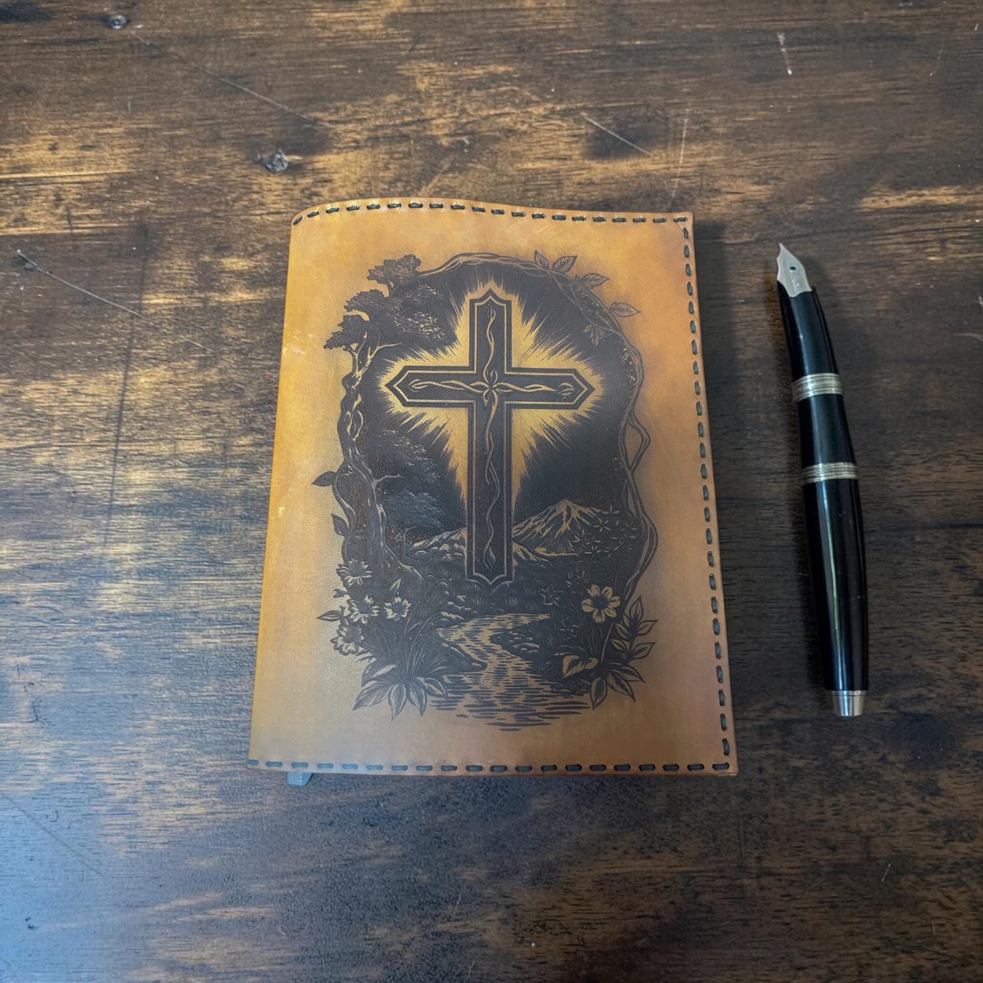 Custom Laser-Engraved Leather Journal