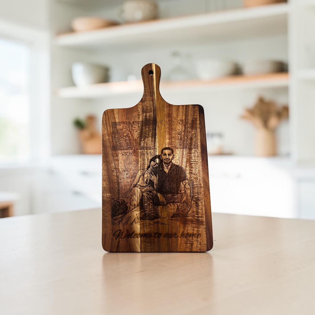 Personalized Acacia Wood Cutting Board