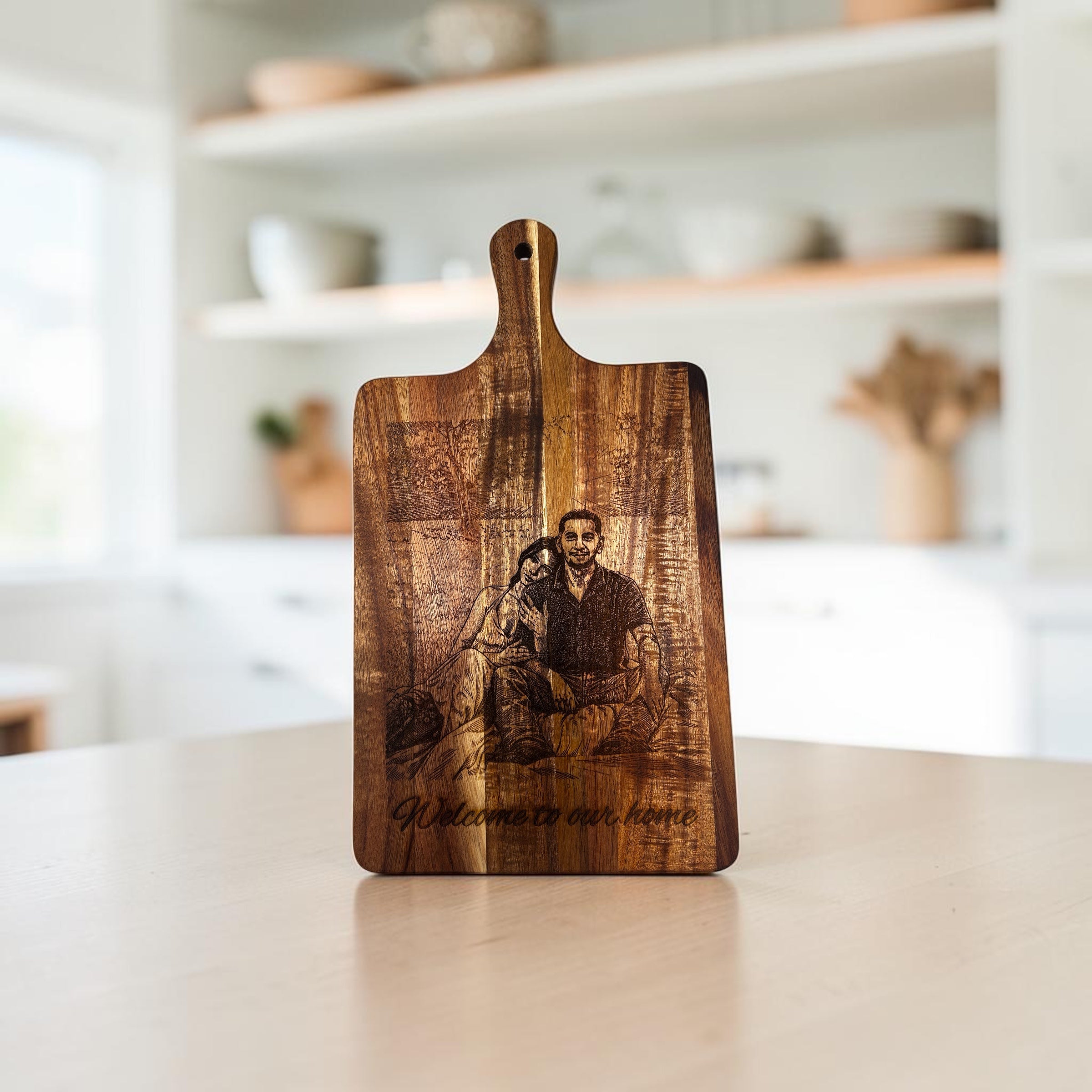Personalized Acacia Wood Cutting Board