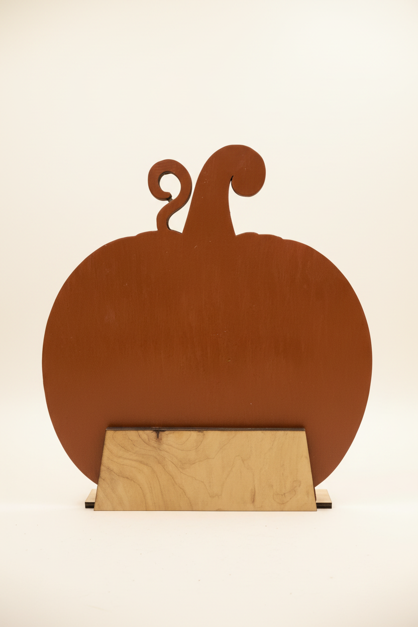 Front pumpkin with matching studio background