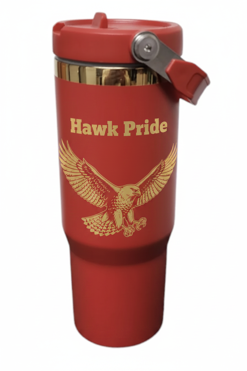 Hawk Pride red tumbler