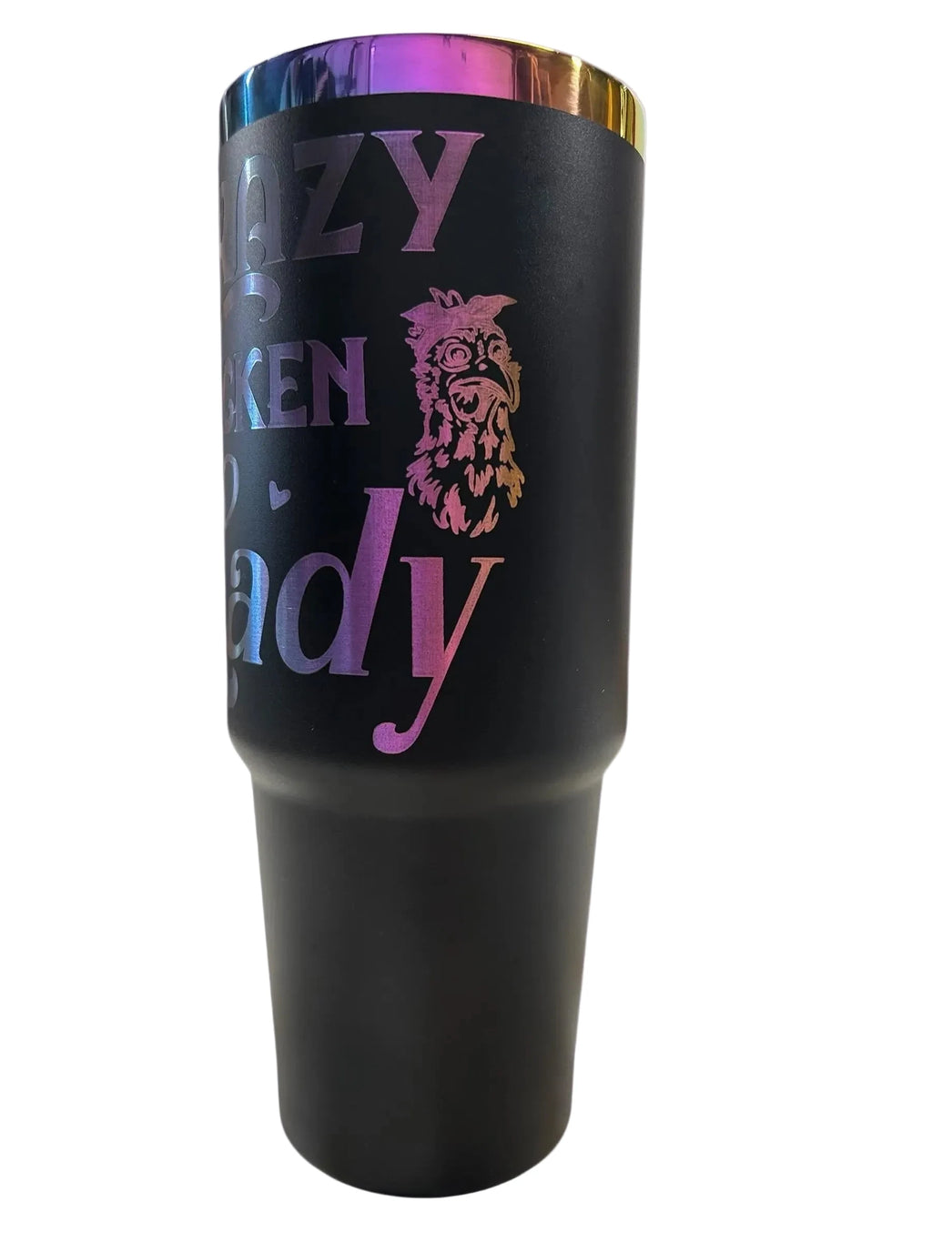 30oz Rainbow Plated Tumbler – Laser Engravable