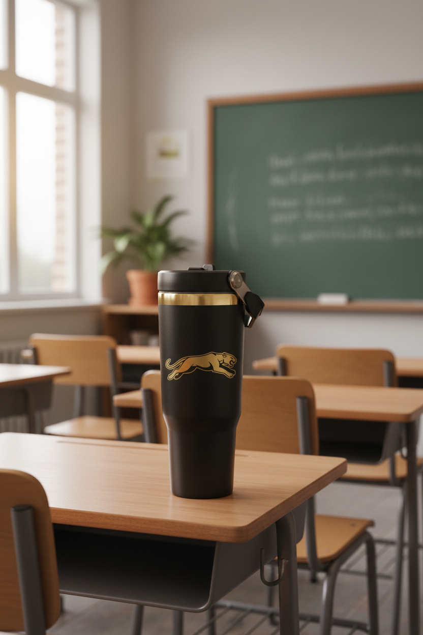 Panther tumbler classroom
